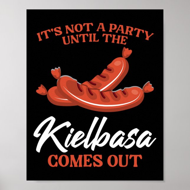 Poster Kielbasa Polônia Meat Sausation Comida Lover Homen (Frente)