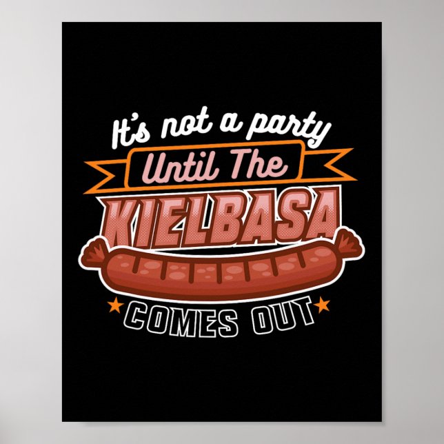 Poster Kielbasa Polônia Meat Sausation Comida Lover Homen (Frente)