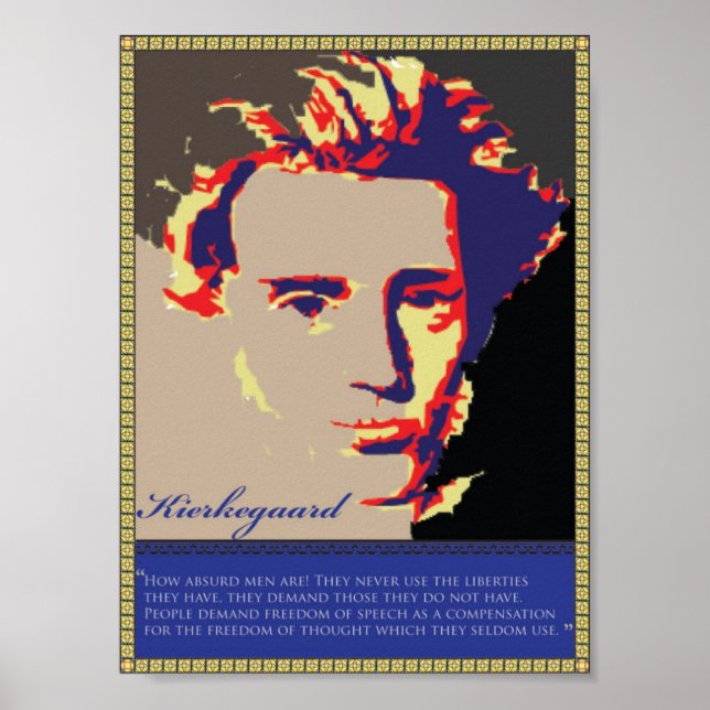 Poster Kierkegaard Faded (Frente)