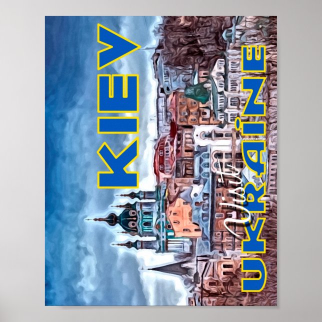 Poster Kiev, Visite a Ucrânia (Frente)