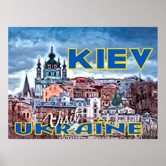 Poster Kiev, Visite a Ucrânia (Frente)