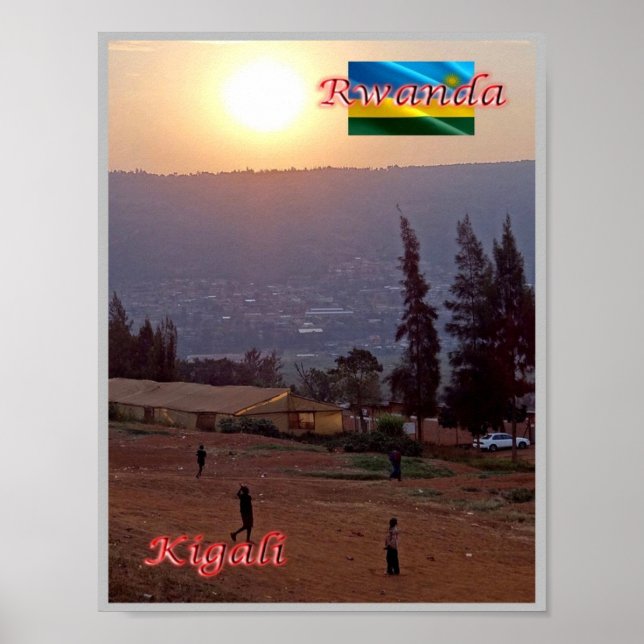 Poster Kigali - Ruanda - Panorama - (Frente)