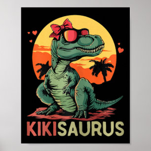 Poster Kikisaurus Dino Dinosaur Kiki-saurus T-rex Mãe"
