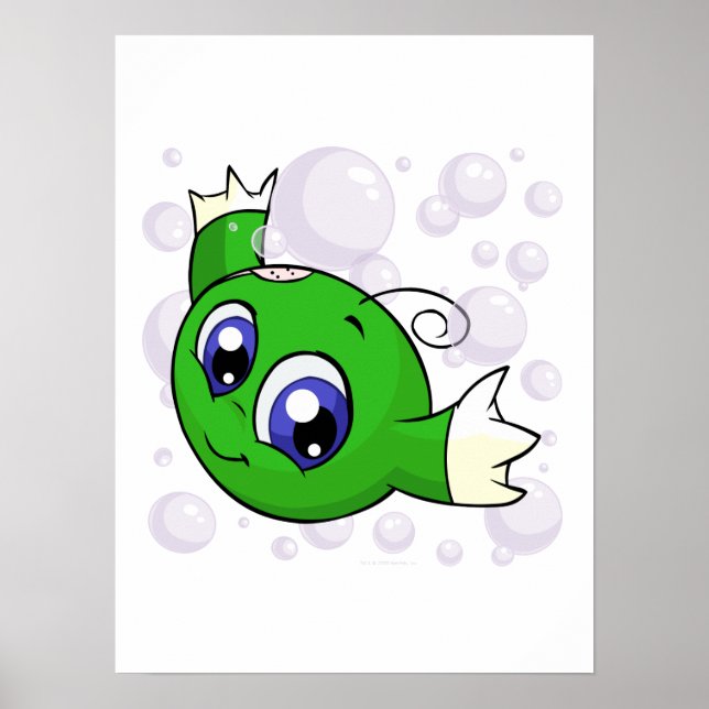 Pôster Kiko verde nadando através do lago Kiko (Frente)