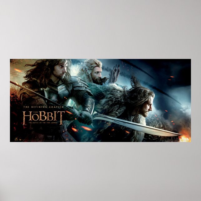 Poster Kili, Fili E THORIN OAKENSHIELD™ Encargo Para A Ba (Frente)