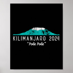 Poster Kilimanjaro Tanzânia Monte Kilimanjaro Escalada Po