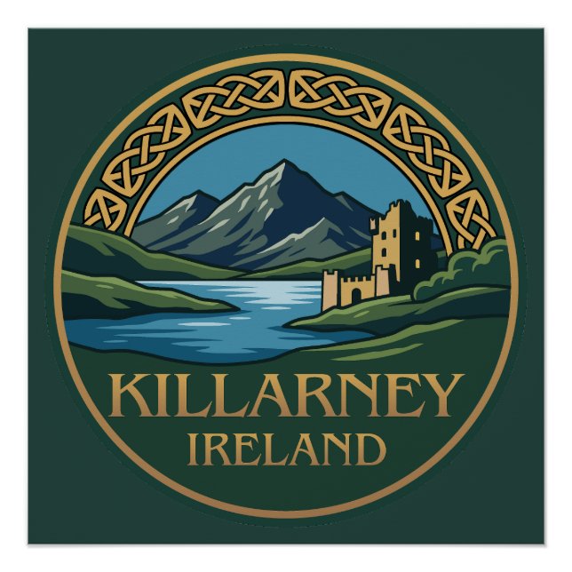 Pôster Killarney Irlanda (Frente)