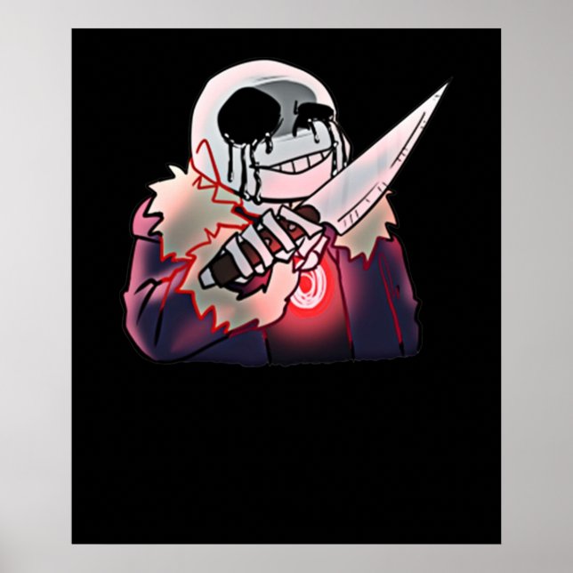 Poster Killer Sans Undertale (Frente)