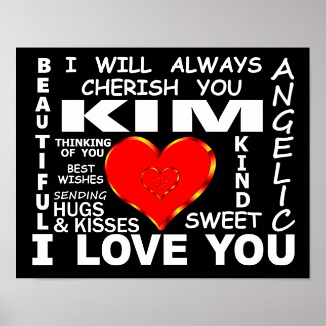 Poster Kim I Te Amo (Frente)