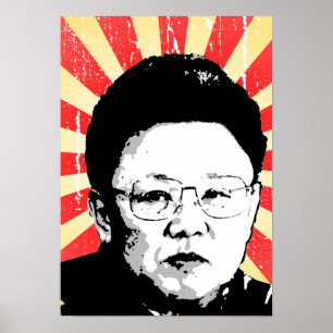 Pôster Kim Jong Il