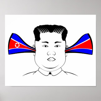 Pôster Kim Jong Un
