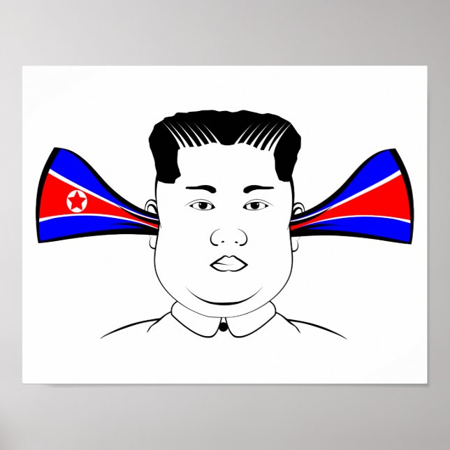 Pôster Kim Jong Un (Frente)