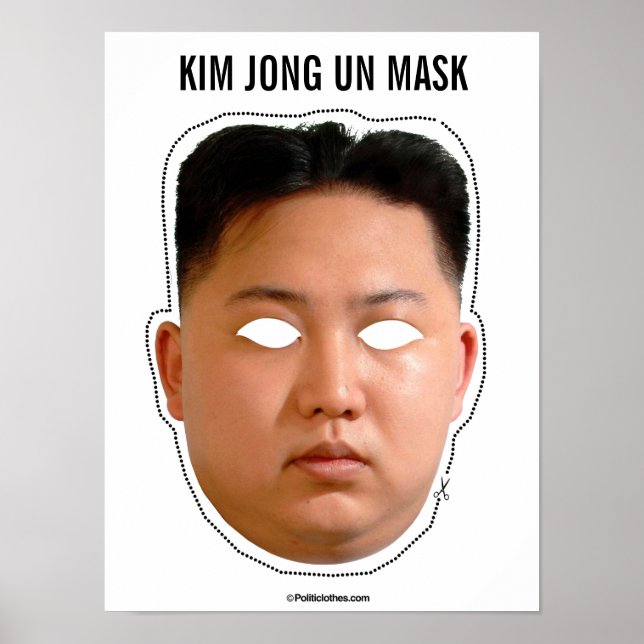 Pôster Kim Jong Un Mask (Frente)