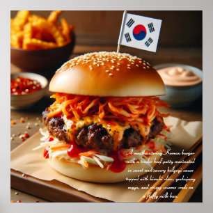 Poster Kimchi Kick Burger