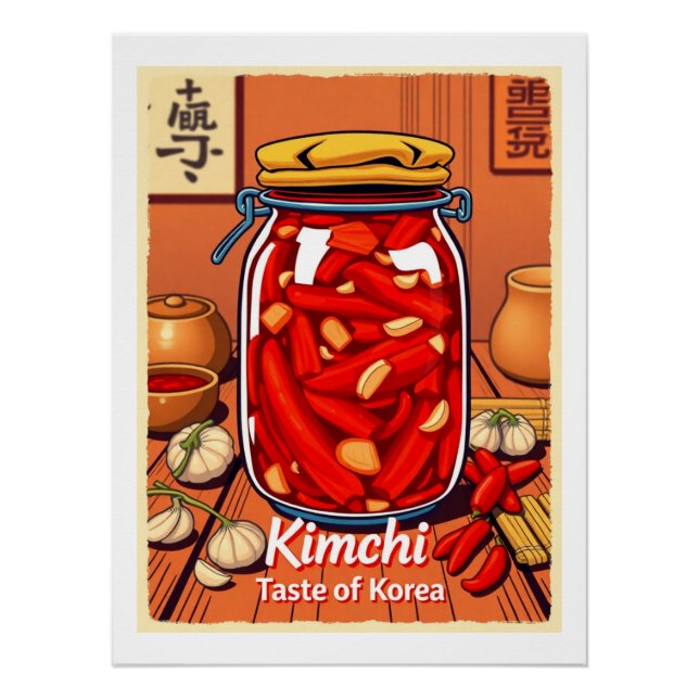 Pôster Kimchi - sabor da coreia (Frente)