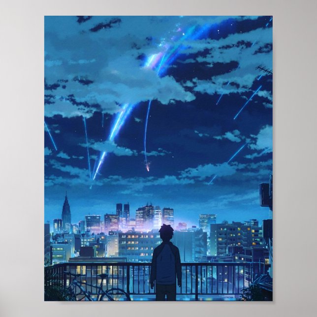 Poster kimi no na era seu nome Taki Stars Balcony (Frente)