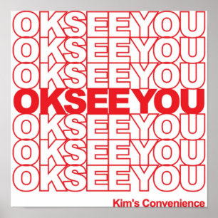Poster Kims Convenience Ok Vejo Você Engraçada Presente S