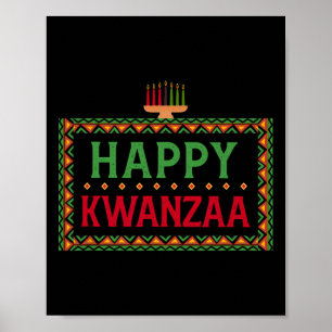Poster Kinara Sete Velas Princípios De Kwanzaa Happy K