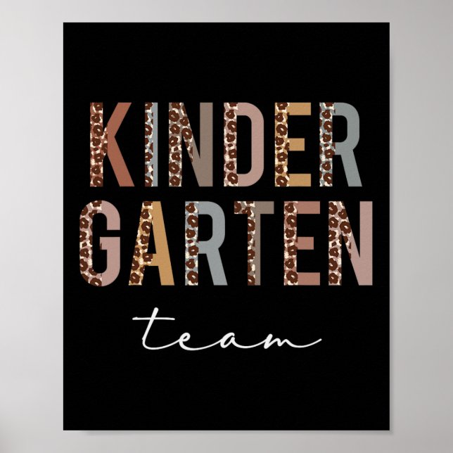 Poster Kindergarten Team Hello Ck To School Appreciation  (Frente)