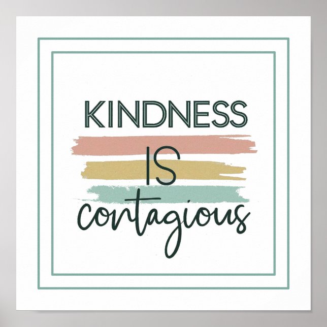 Poster Kindness Is Contagious Ephesians 4 32 (Frente)