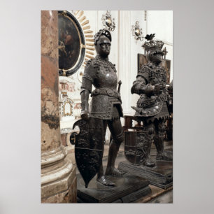 Pôster King Arthur, statue from the tomb of Maximilian