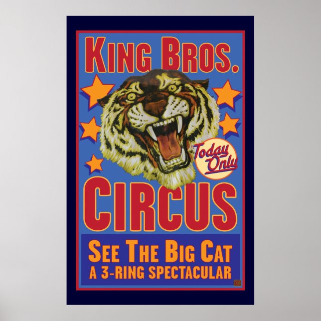 Poster King Bros. Circo (Frente)