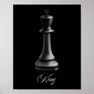 Poster King Chess Piece Halloween Figurume Chess Lover