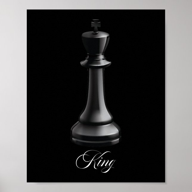 Poster King Chess Piece Halloween Figurume Chess Lover (Frente)