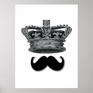 Poster King Crown e Mustache