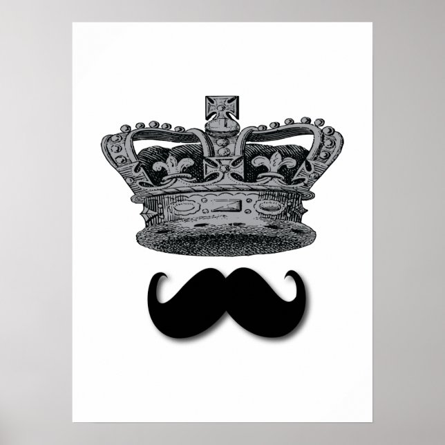Poster King Crown e Mustache (Frente)