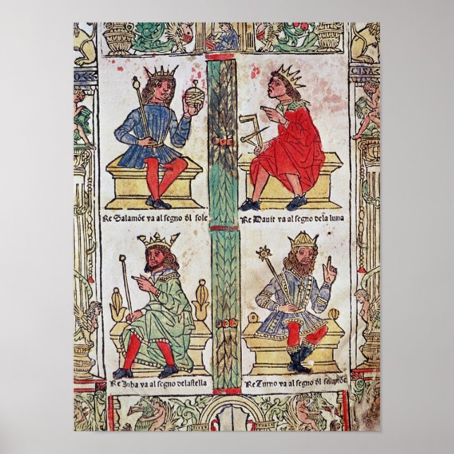 Poster King David, Solomon, Luba e Turnis (Frente)