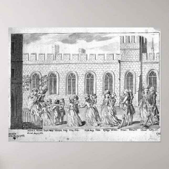 Pôster King George III and Queen Charlotte (Frente)