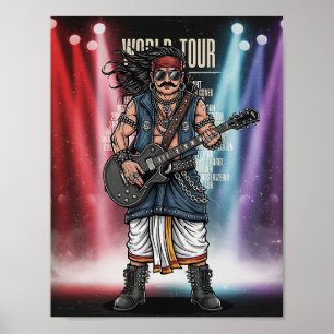 Poster King Mahabali World Tour concerto Engraçado Onam