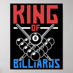 Poster King Of Billiards Snooker Piscina Billiards Rack C