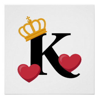 Pôster King of Hearts Crowned K Emblem