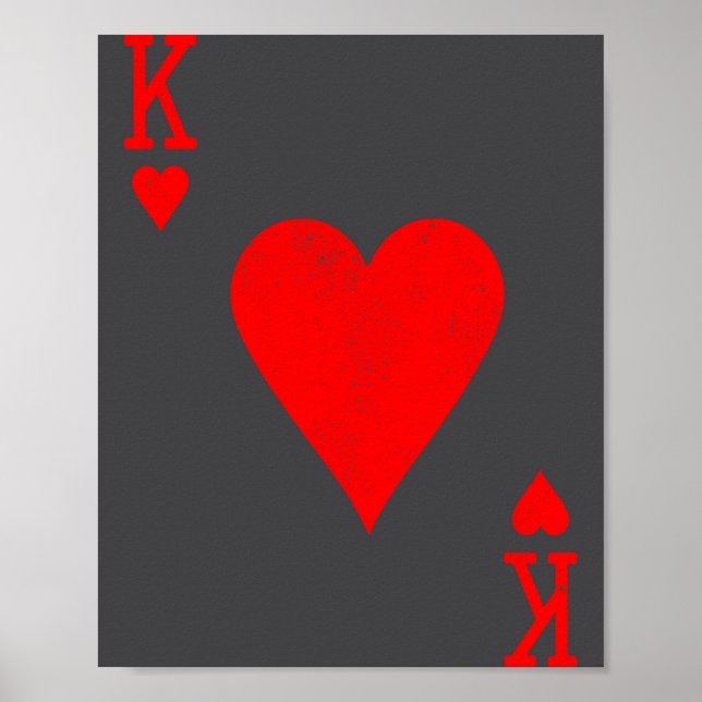 Poster King Of Hearts Matching Couple Saint Valentine's D (Frente)