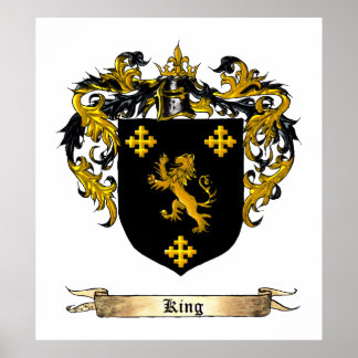Pôster King Shield / Casaco de Braços