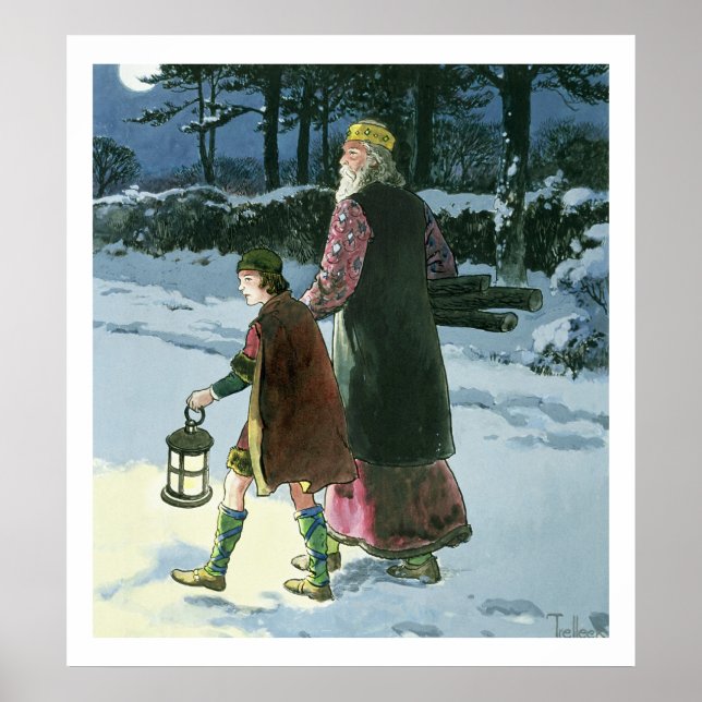 Pôster King Wenceslas (c.907-c.929) de "Peeps in the the (Frente)