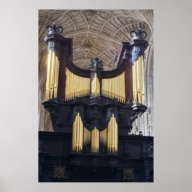 Poster Kings College Chapel Organ, Cambridge (Frente)