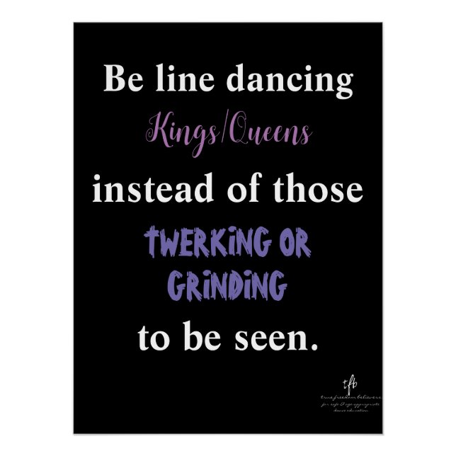 Pôster Kings/Queens de Dança de Linha I (Frente)