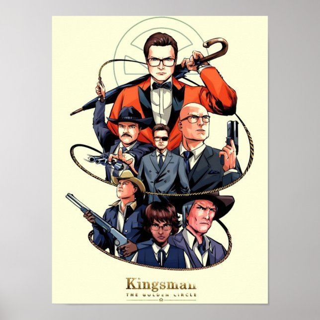 Poster Kingsman O filme Círculo do Ouro (Frente)