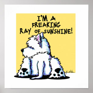 Poster KiniArt Sunshine Westie