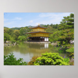 Poster Kinkaku-ji, o Templo do Pavilhão do Ouro, Quioto