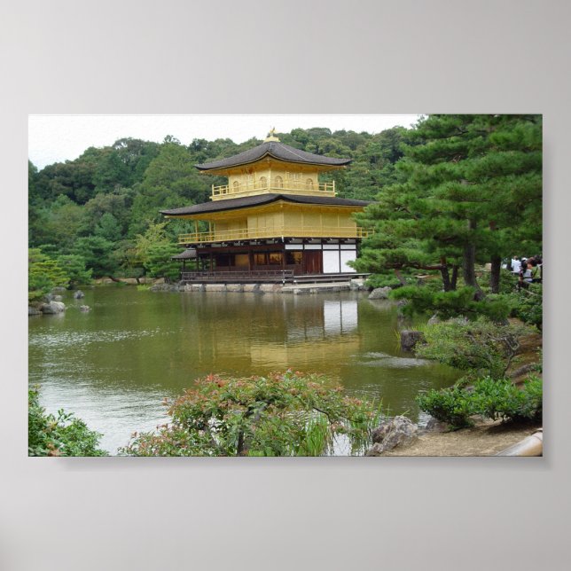 Pôster Kinkakuji: Templo do Pavilhão do Ouro (Frente)