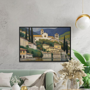 Poster Kirche Cassone Gustav Klimt Pintando Serene