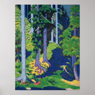 Poster Kirchner - Interior da Floresta