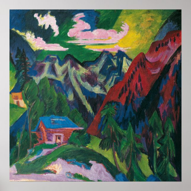 Poster Kirchner - Montanhas (Frente)