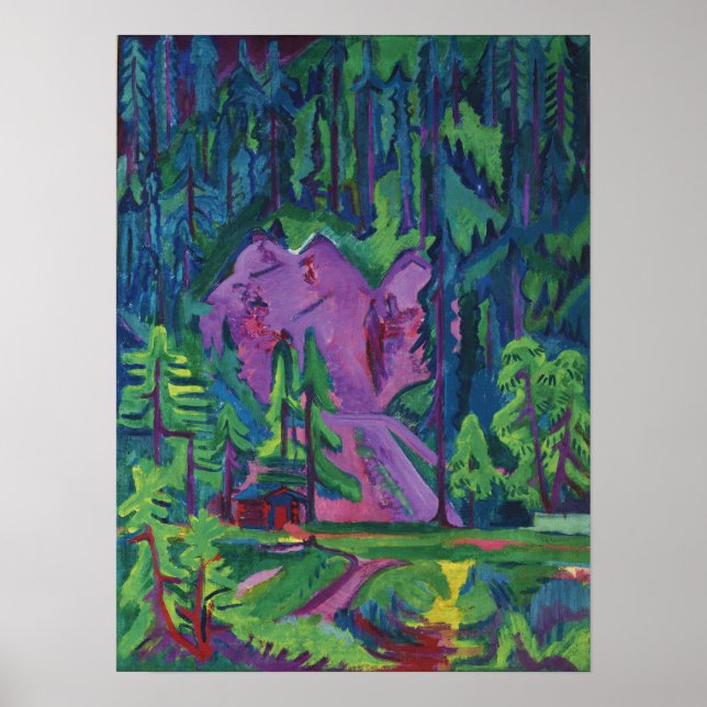Poster Kirchner - Pedreira perto de Wild Boden 1923 (Frente)