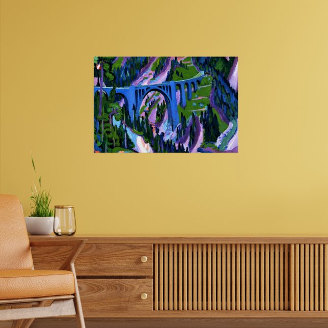 Poster Kirchner - Ponte em Wiesen (Sala de Estar 2)
