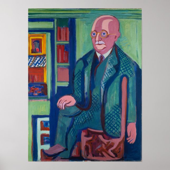 Poster Kirchner - Retrato Dr. Carl Hagemann 1928 (Frente)